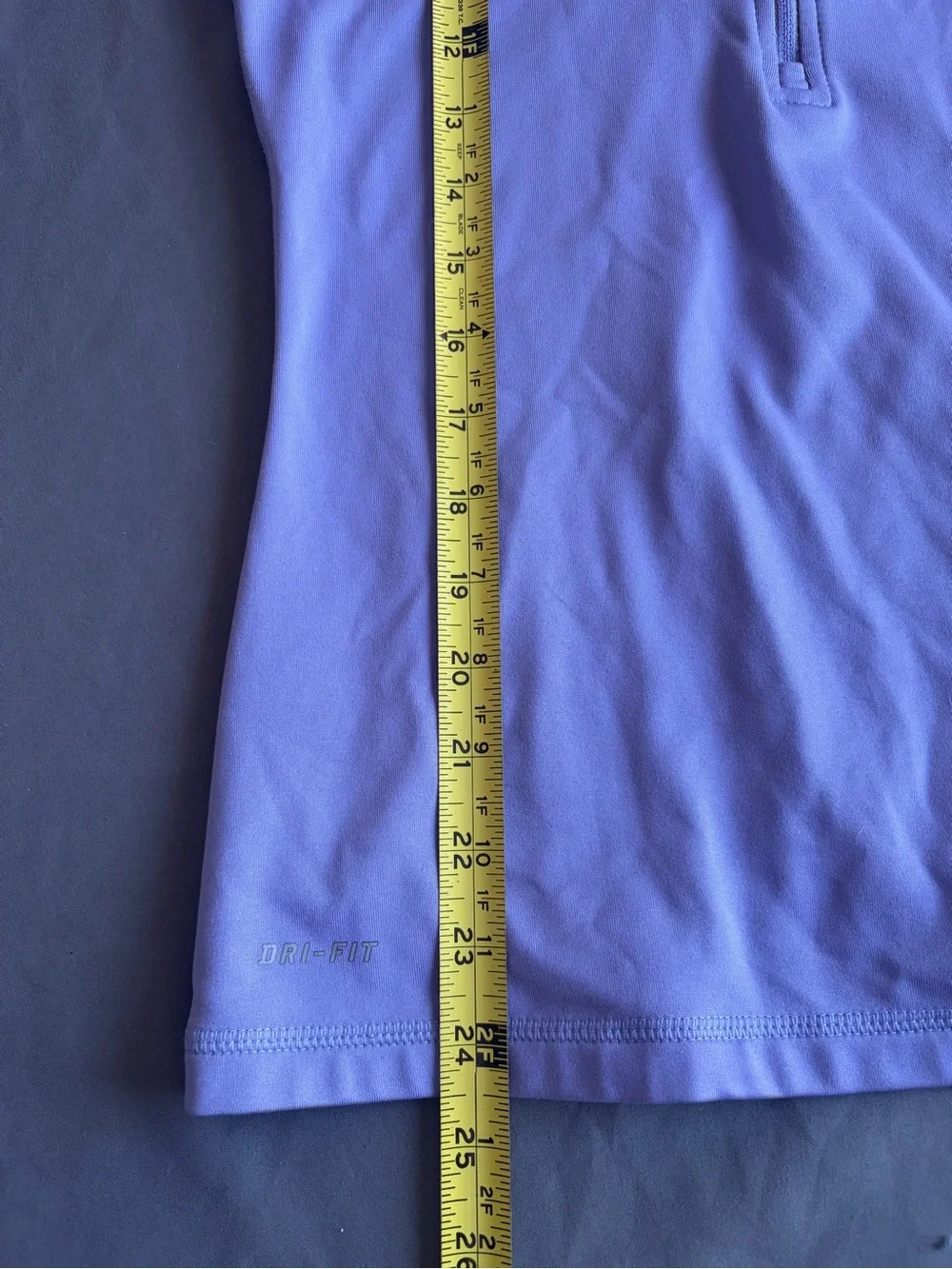 Women’s Lavender Nike Pro Long Sleeve Half Zip Performance Top S